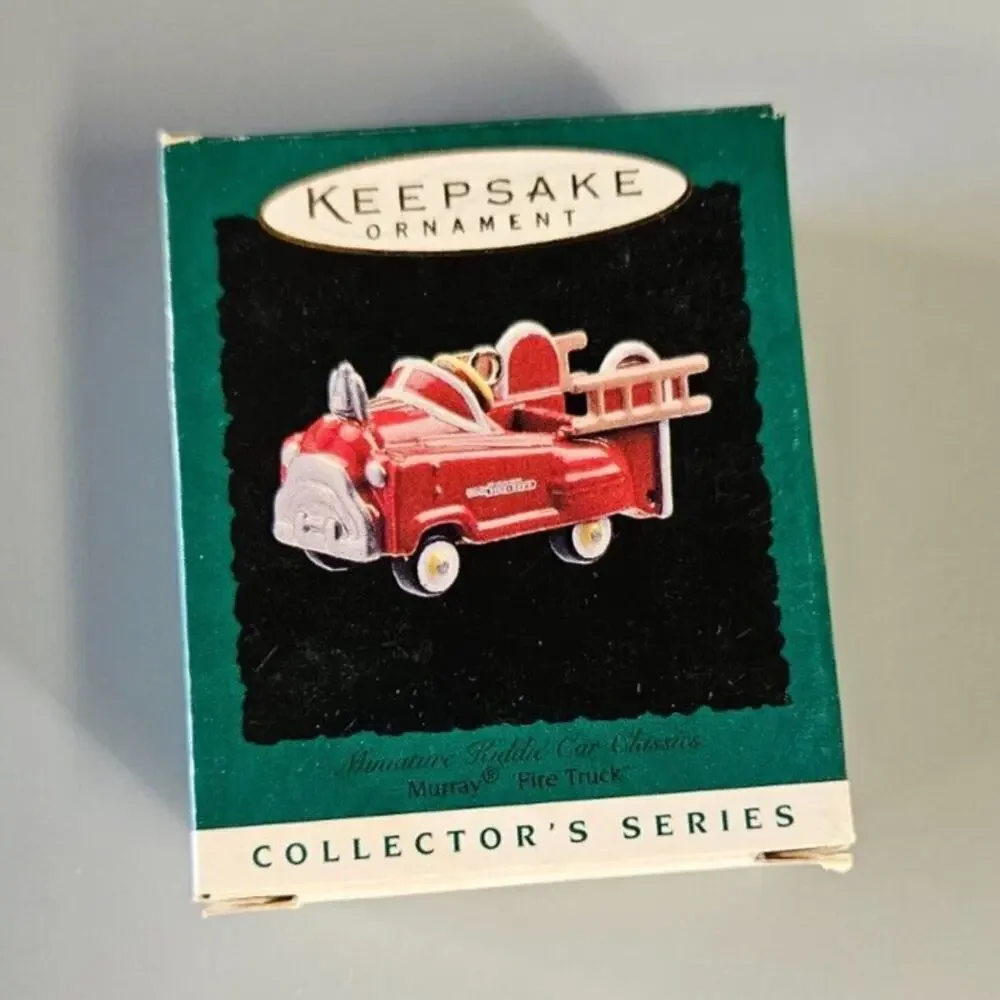 Hallmark Keepsake Ornament Minature Kiddie Car Classic Murray Fire Truck 1996